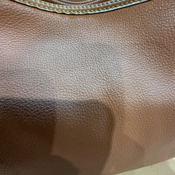 Maxx New York Pink Genuine Leather & Nylon Lined Handbag With Floral Interior De - Picture 6 of 13